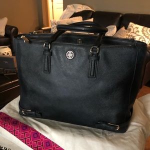 Used black Tory Burch Robinson large Multi Tote